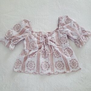 Kirious Los Angeles ✨️ Cotton Floral Patterned Women's Top